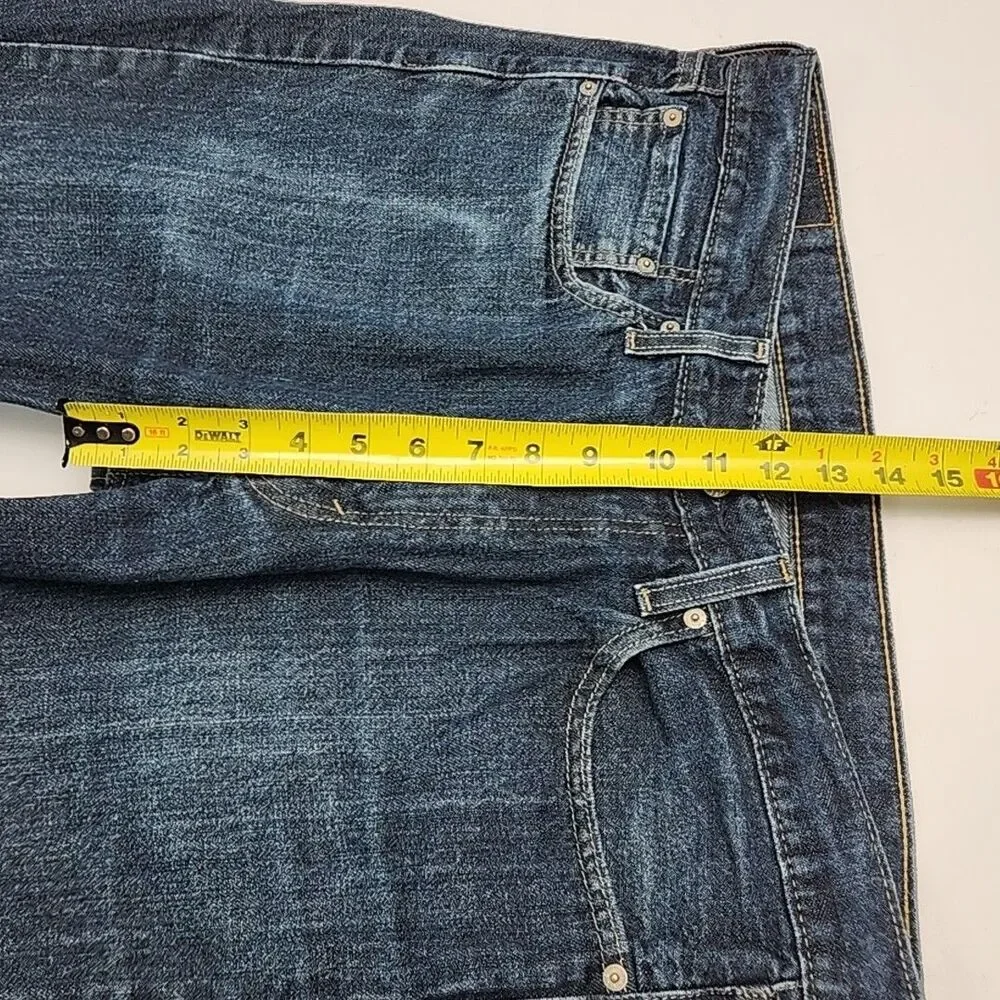 Levi's 514 Jeans Blue Straight Fit Men Size 36 x 32 Dark Wash Cotton